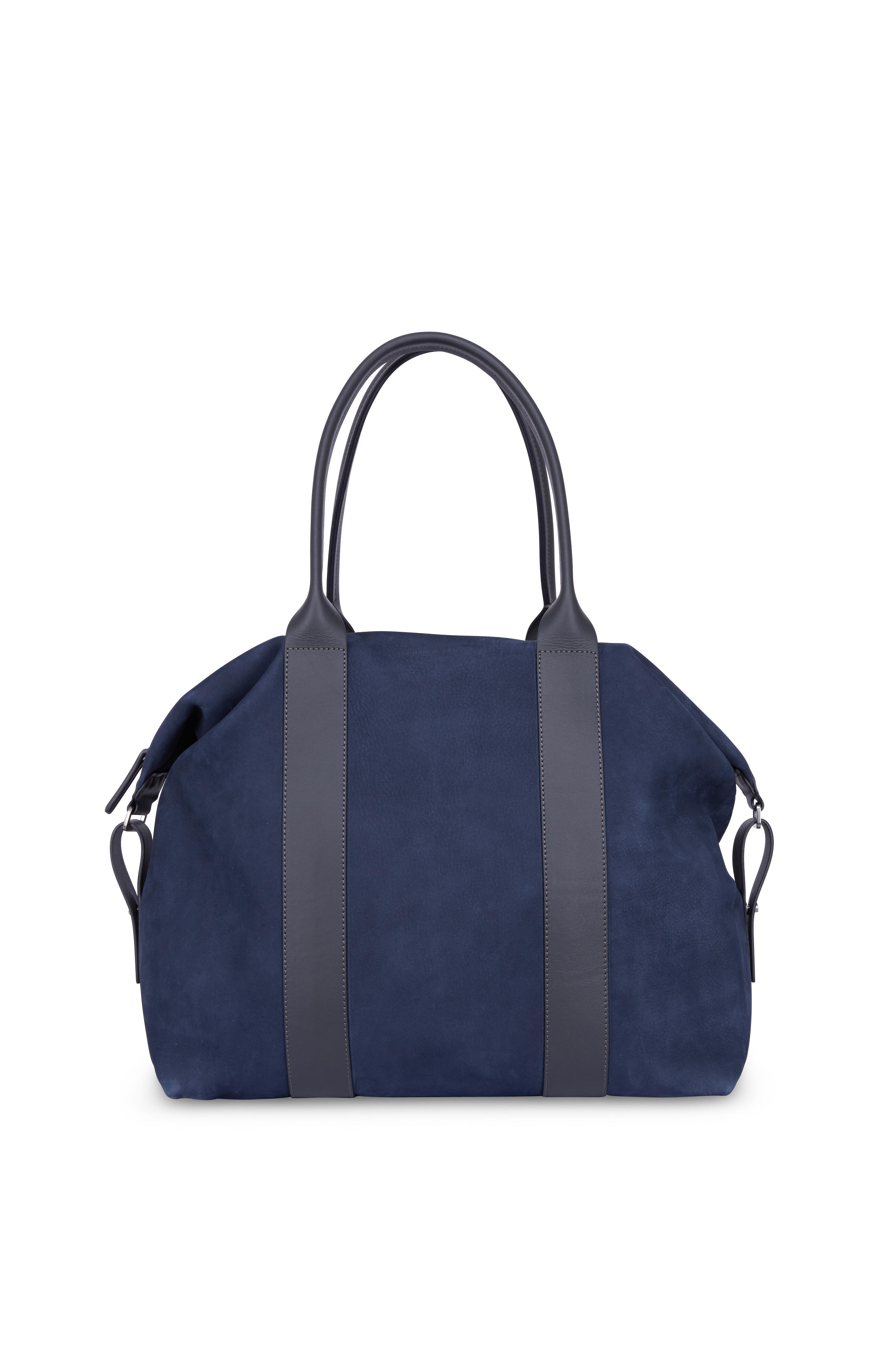 Brunello Cucinelli - Navy Blue Suede Tote
