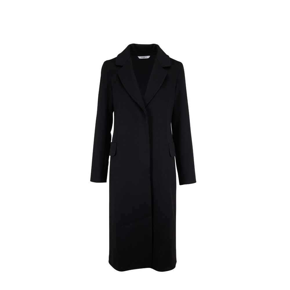 美品/Hamilton Wool  Coat /herlipto Double-breasted coat with tulip hem in a virgin wool blend