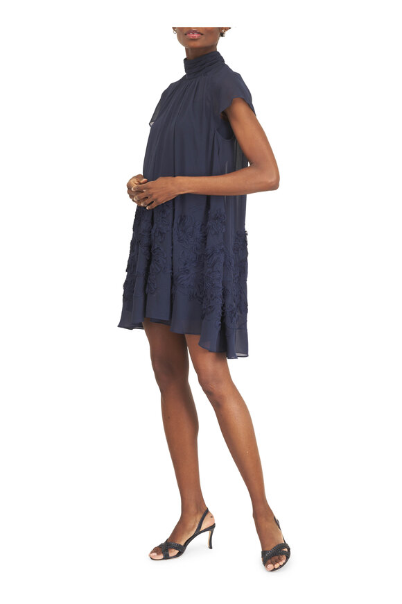 Simkhai Aviel Midnight Blue Embroidered Mini Dress - view 2