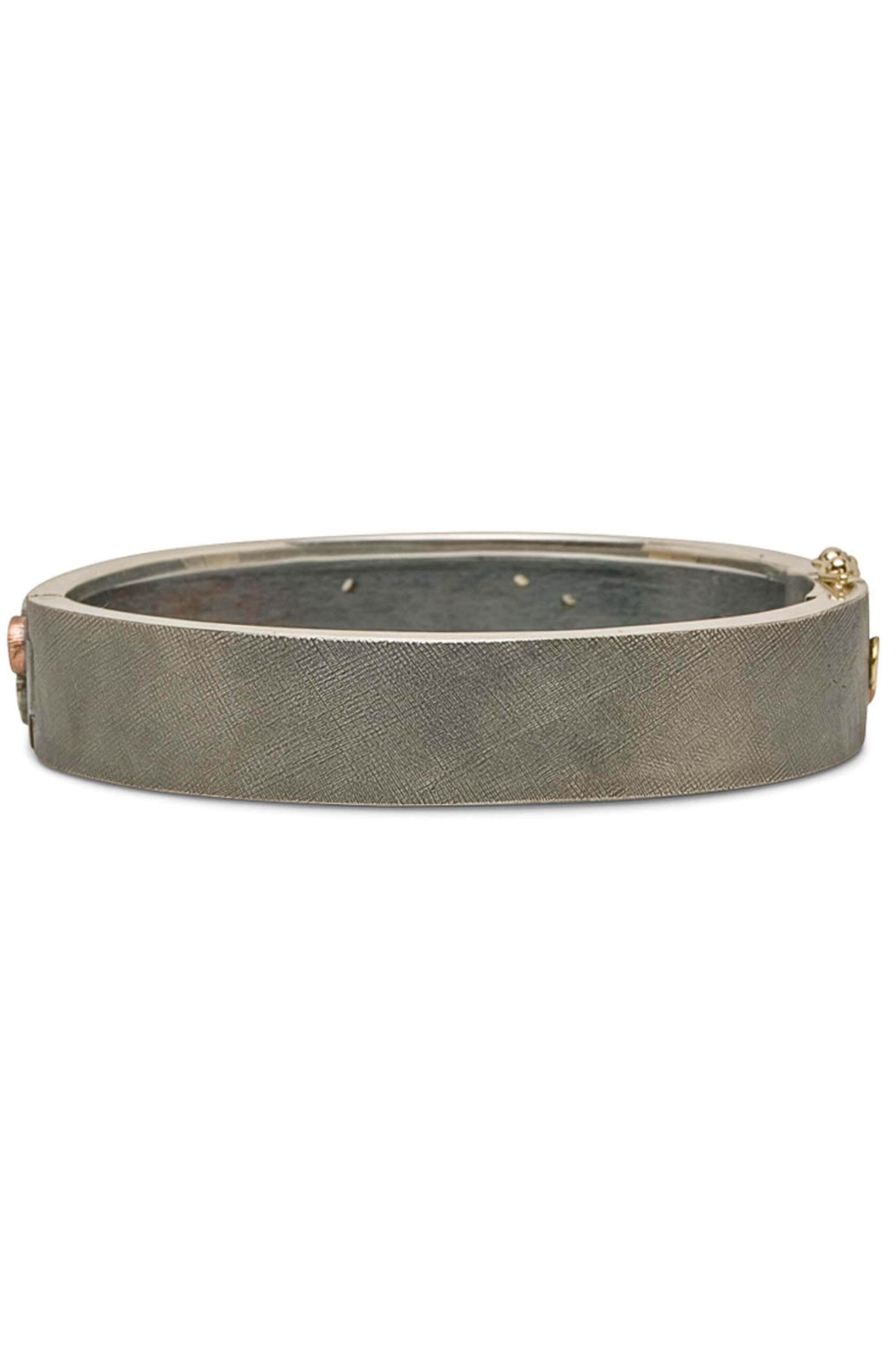 Rene Escobar - Silver and Gold Diamond Sophia Bangle Bracelet