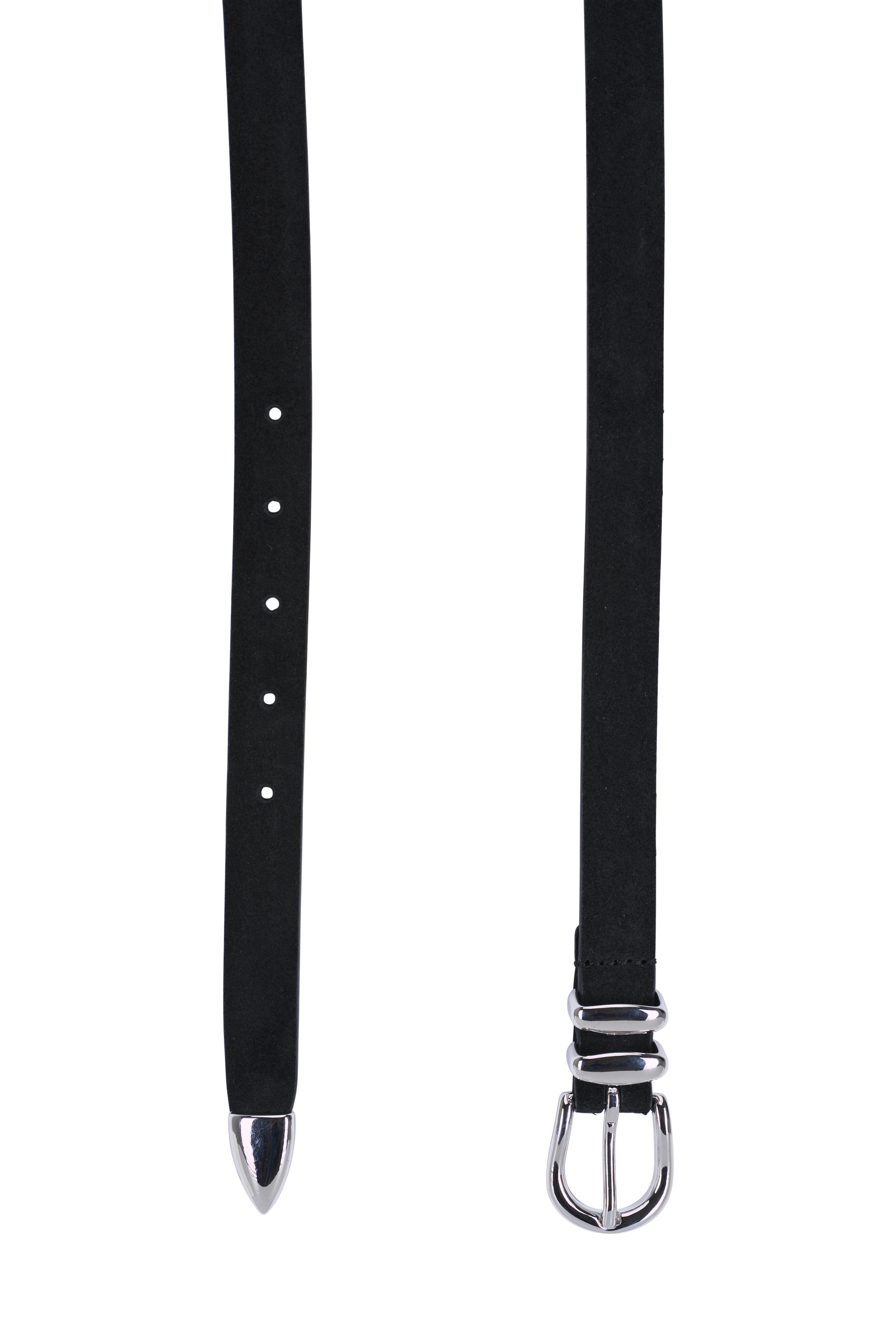 Anderson's - Genevieve Black Suede Skinny Belt