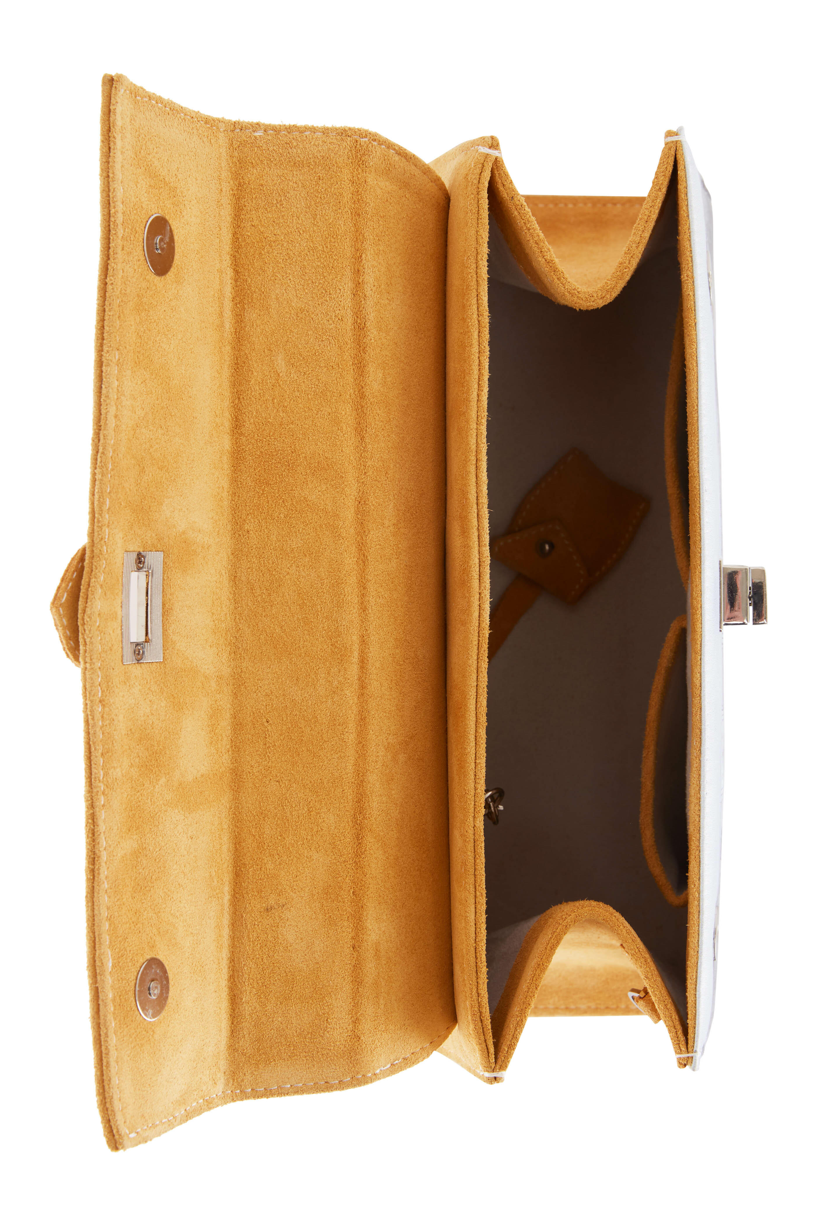 Marquise Paris - Yellow Boudoir Imperial Satin & Suede Shoulder Bag