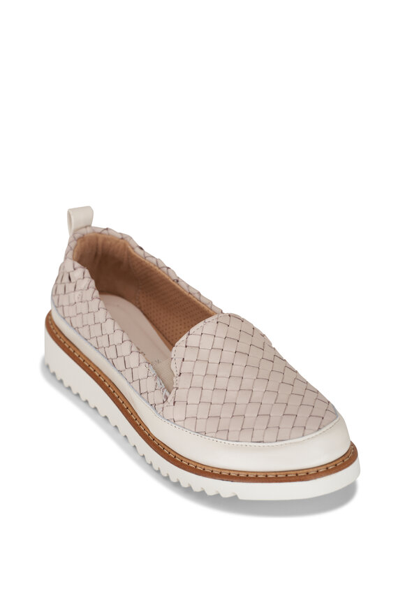 Ron White - Neeva Oyster Woven Calfskin Loafer 