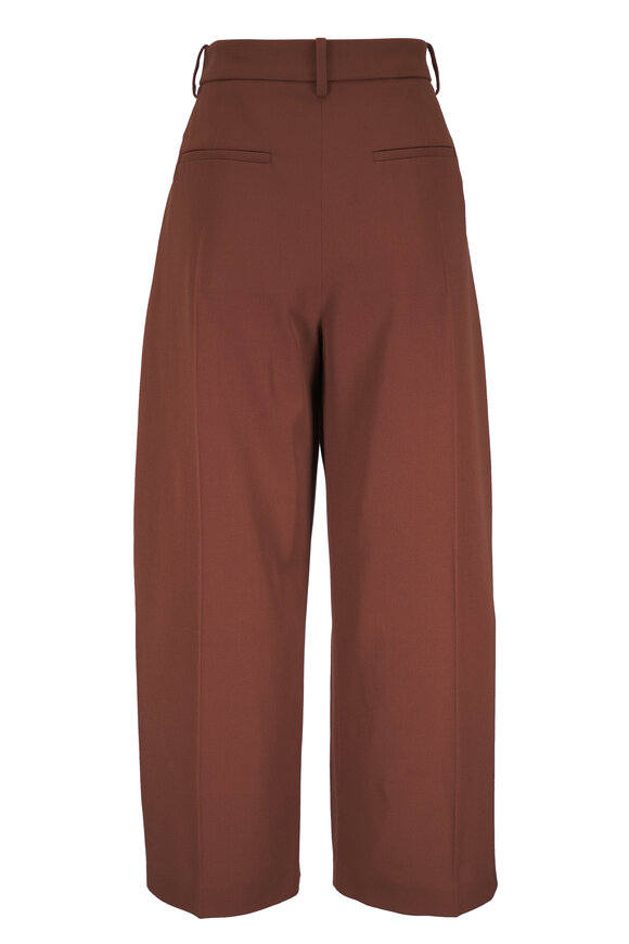 Marni Maroon Wool Cropped Pant - view 4
