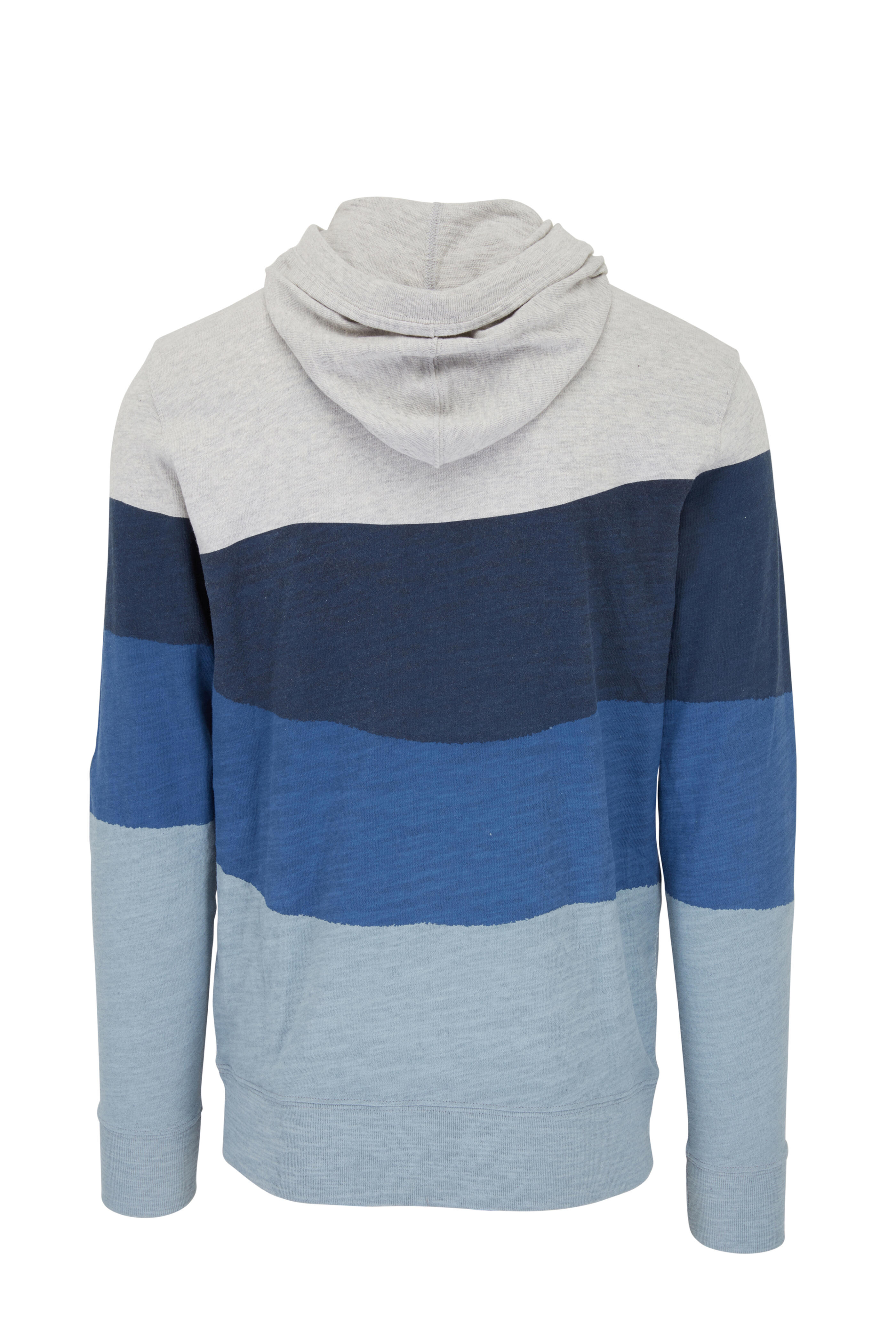 Faherty Brand - Sun & Wave Blue Storm Sunset Slub Hoodie