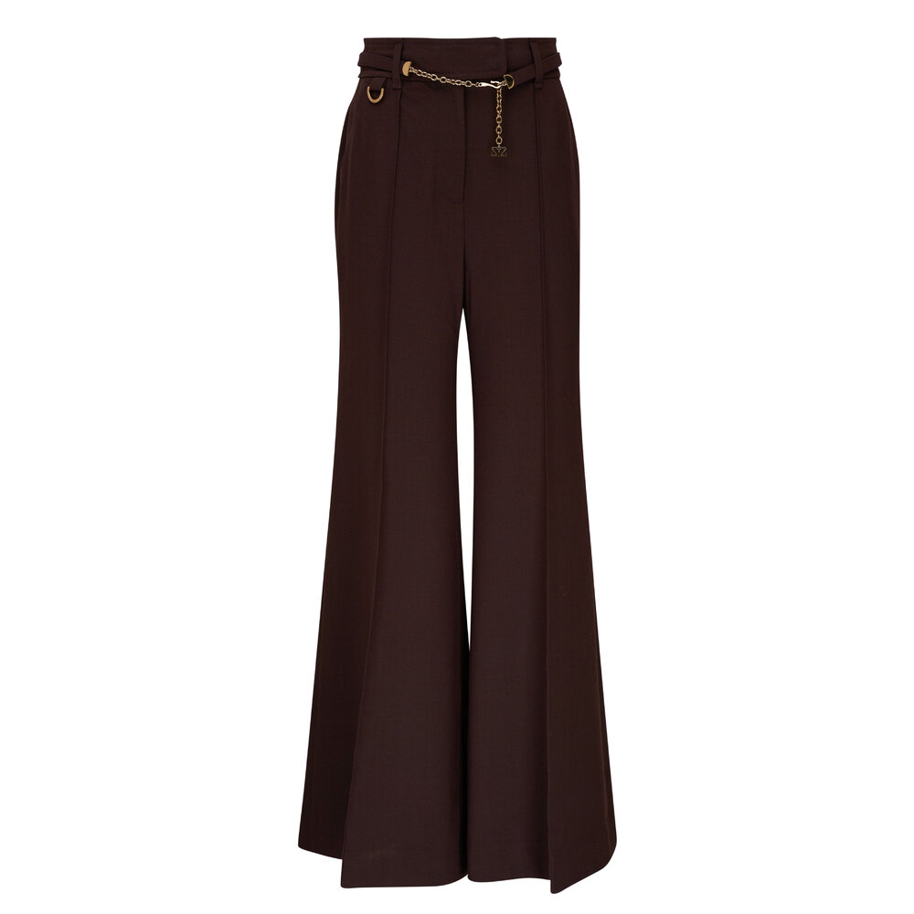 Zimmermann - Luminosity Chocolate Tailored Pant | Mitchell