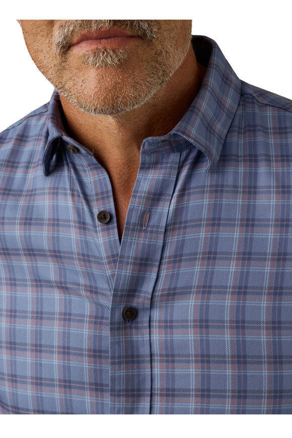 Faherty Brand Movement Riverstone Pass Plaid Sport Shirt - view 5