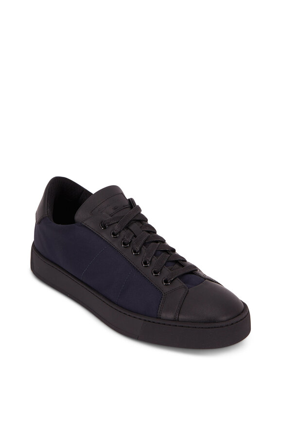 Santoni - Richard Navy Blue Nylon Sneaker