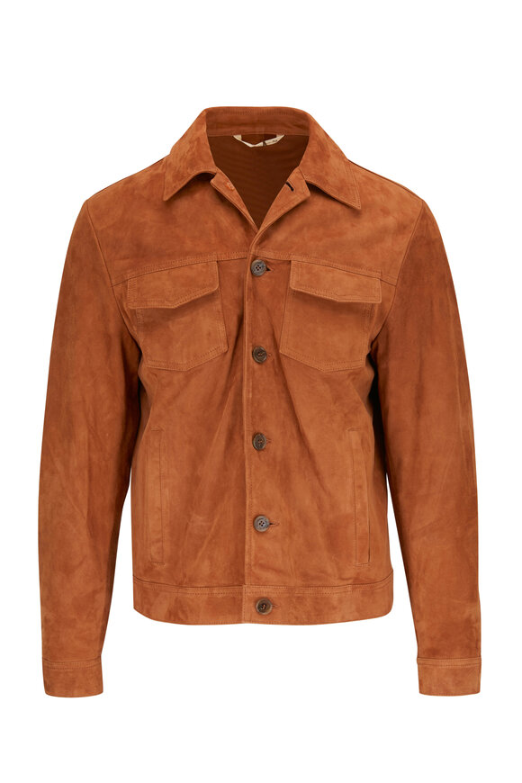 Maurizio Baldassari - Medium Brown Suede Jacket