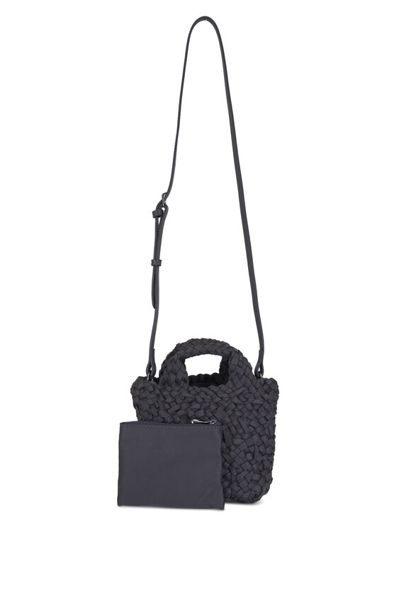 Naghedi Petit St. Barths Dark Gray Woven Tote - view 4
