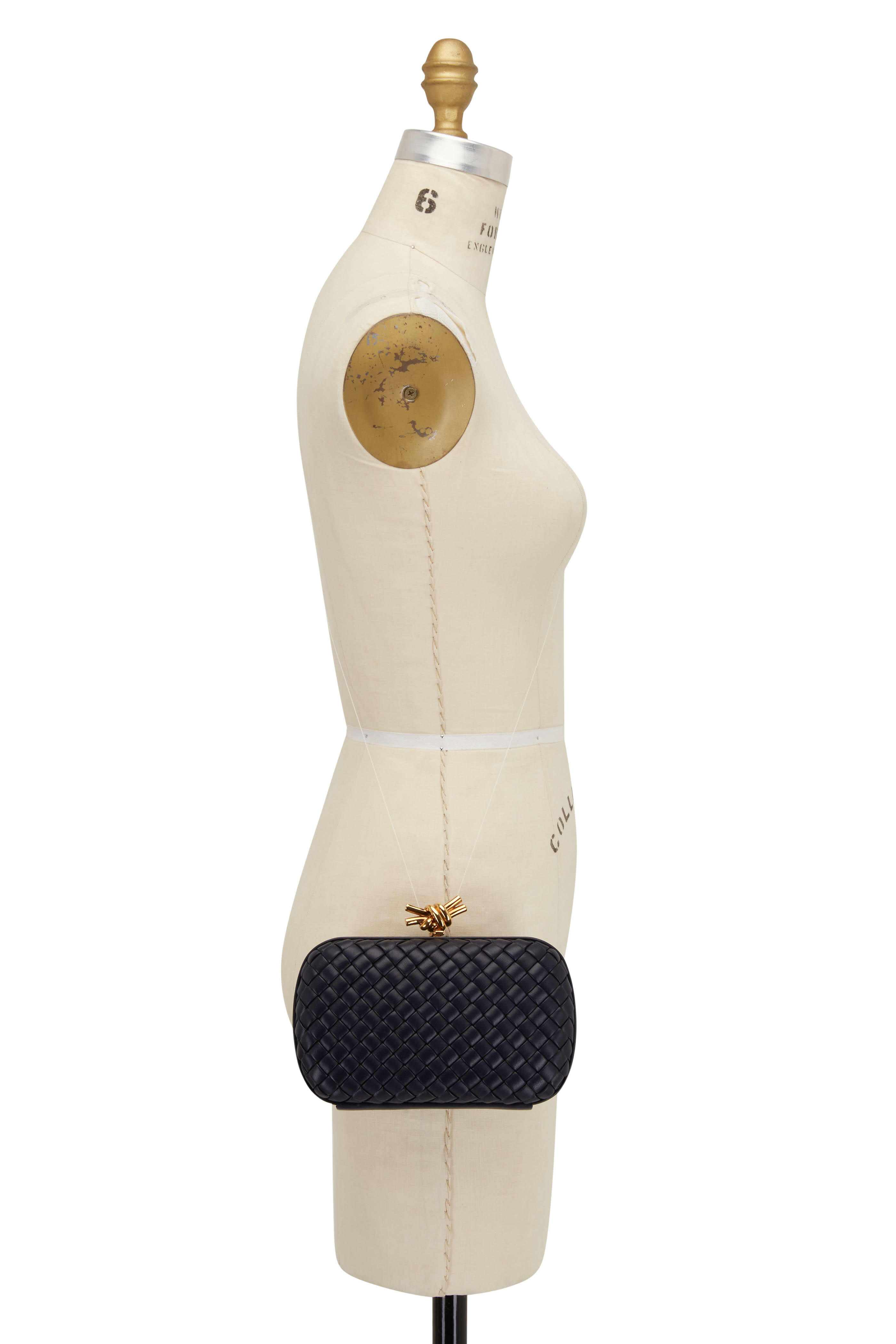 Bottega Veneta - Space Knot Minaudiere Woven Clutch