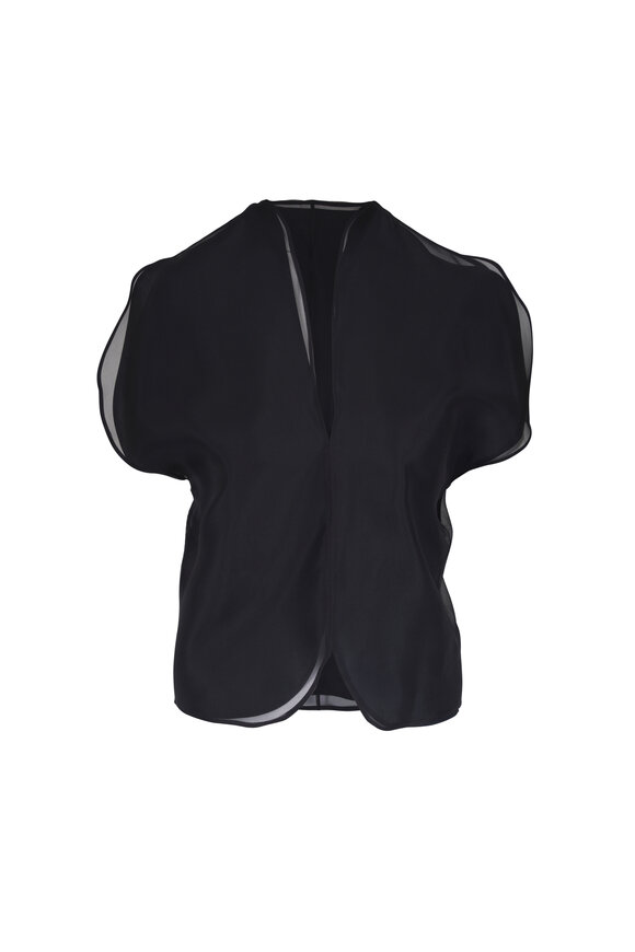 Khaite Briar Black Silk Top - view 1