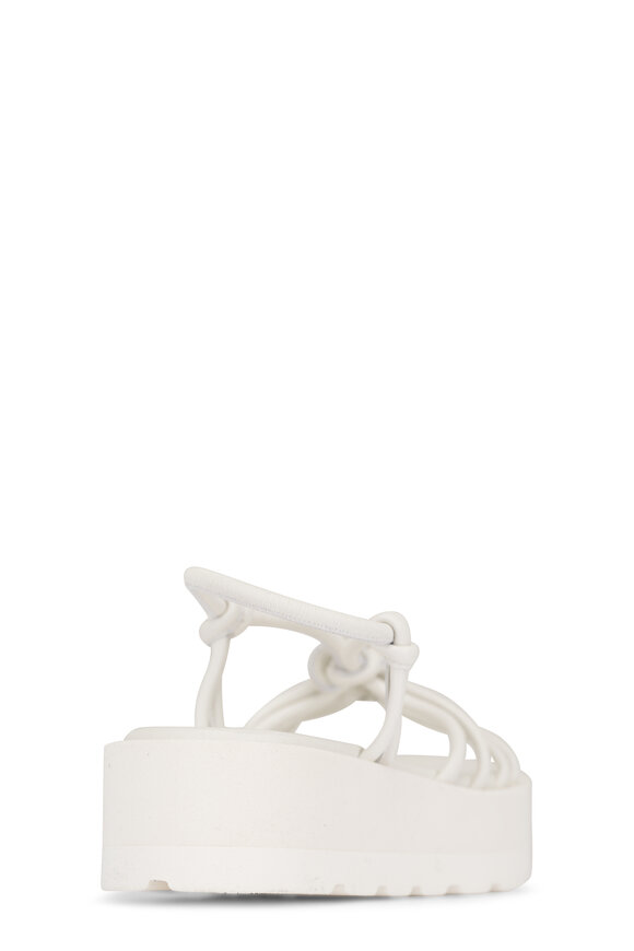 Gianvito Rossi White Strappy Platform Sandal - view 4