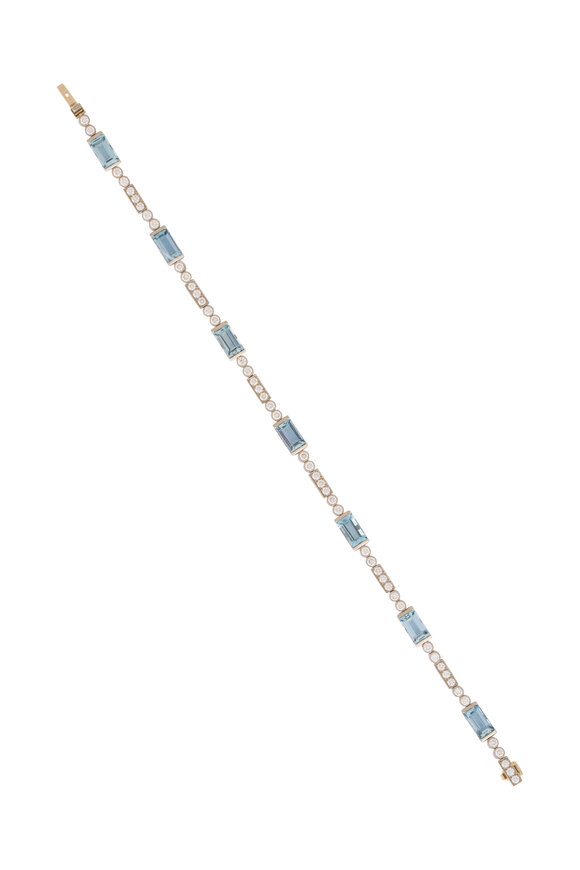 Kwiat Aquamarine & Diamond Contemporary Bracelet - view 1