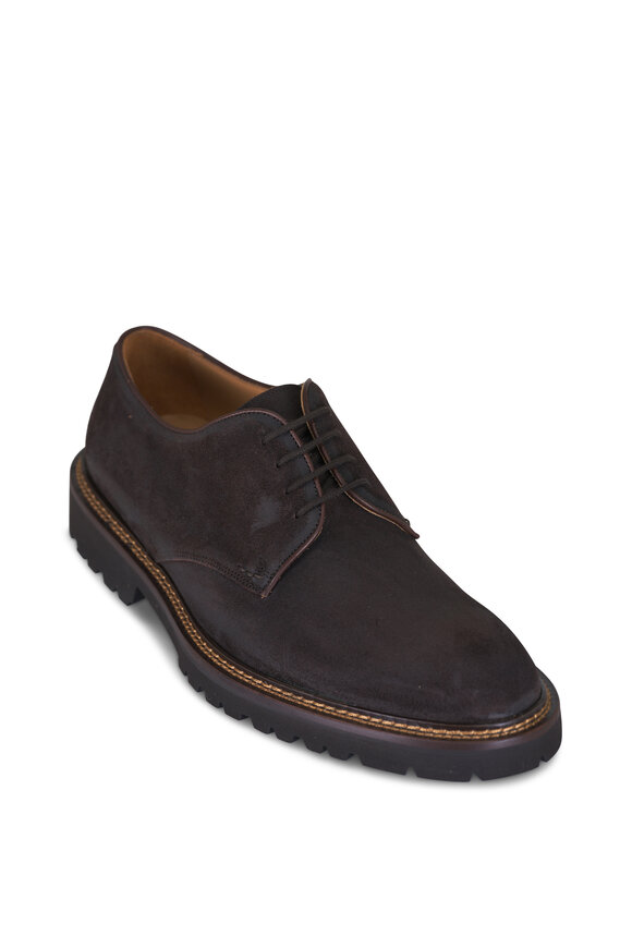 To Boot New York Garrison Dark Brown Suede Dress Shoe - view 1