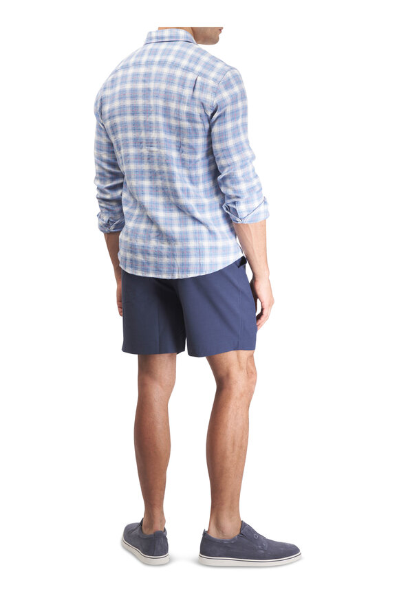 Faherty Brand All Day™ 7" Navy Belt Loop Shorts - view 4
