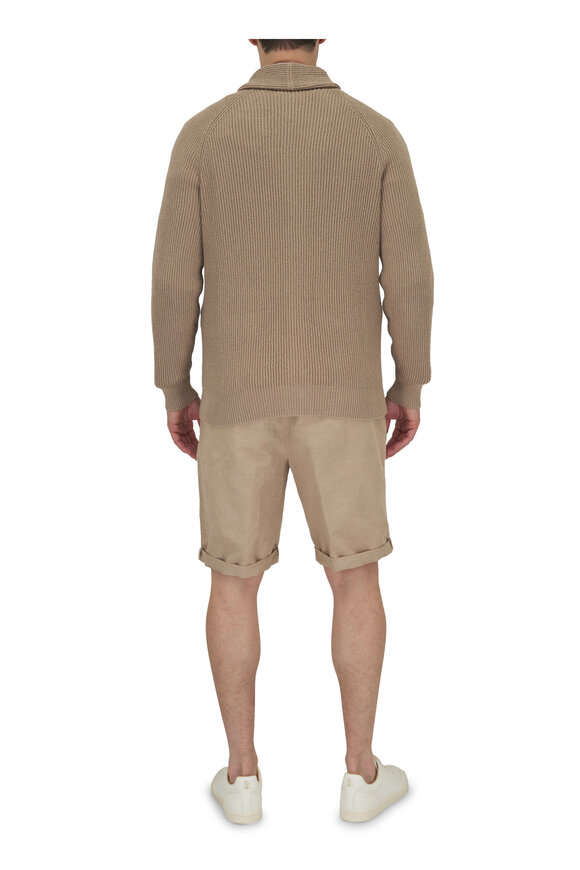 Brunello Cucinelli - Tan Farro Drawstring Shorts