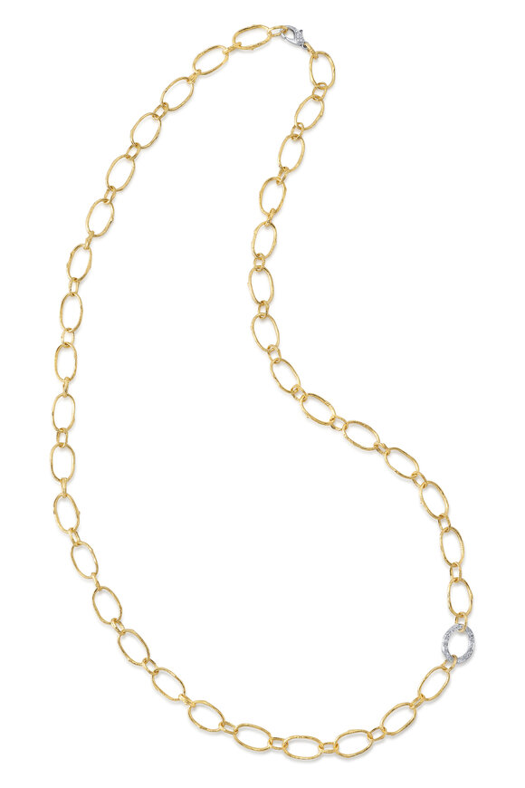 Aaron Henry Long Olive Branch Link Necklace