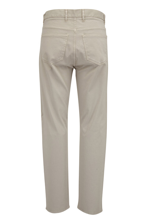 Isaia - Tan Stretch Cotton & Cashmere Five Pocket Pant