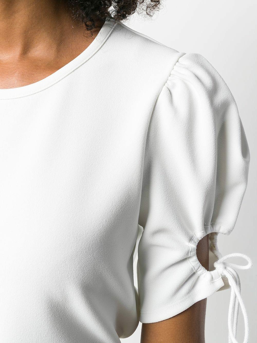 See by Chloé - White Keyhole Sleeve Blouse