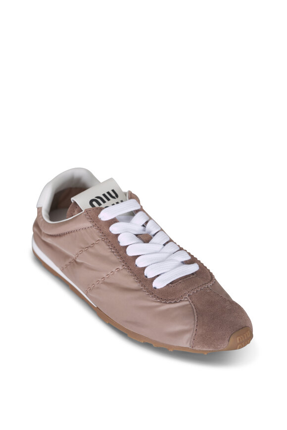 Miu Miu Dark Rose Nylon Sneaker - view 1