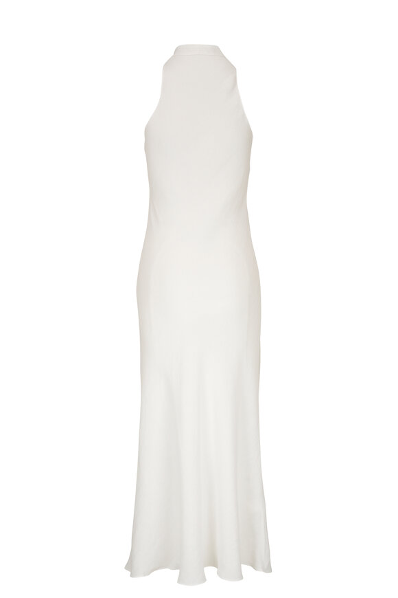 Peter Cohen - Vest Tank White Stretch Linen Maxi Dress