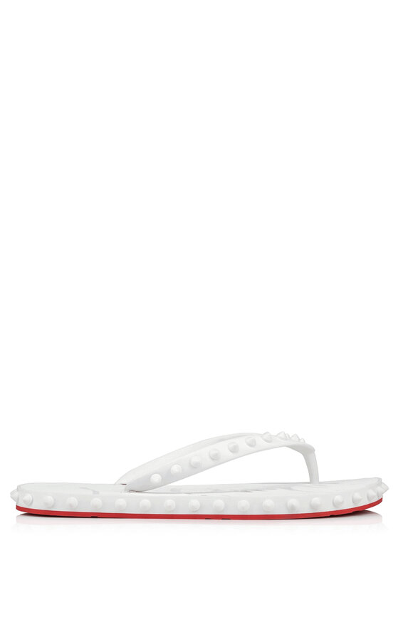 Christian Louboutin Super Loubi Bianco Flip Flop - view 2