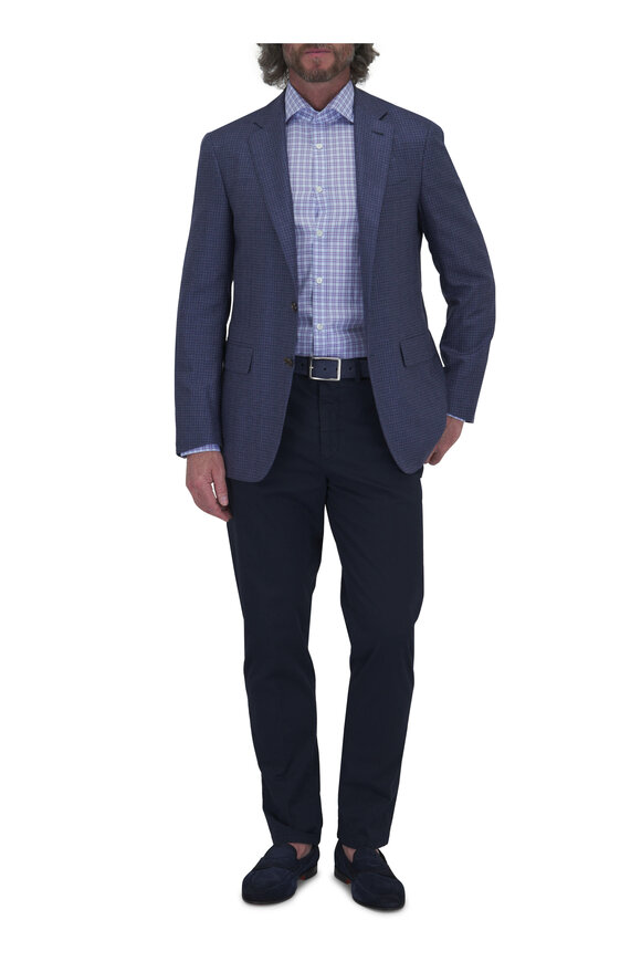 Canali - Kei Purple & Blue Check Sportcoat 