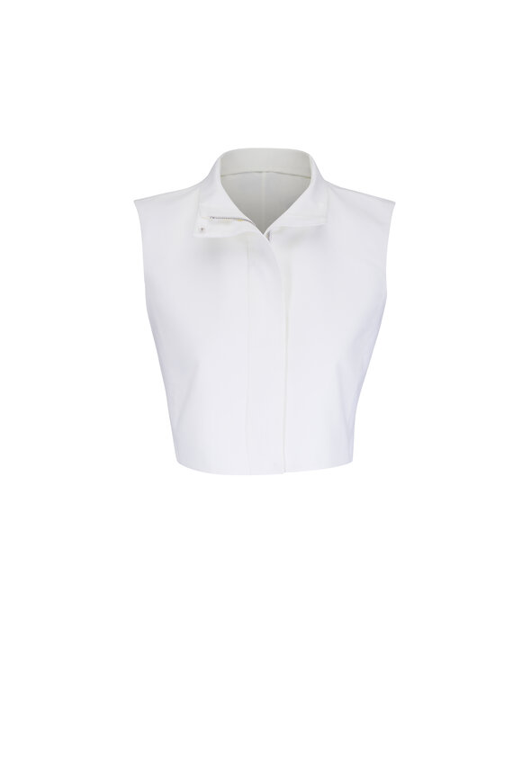 Akris Hester Ecru Short Vest