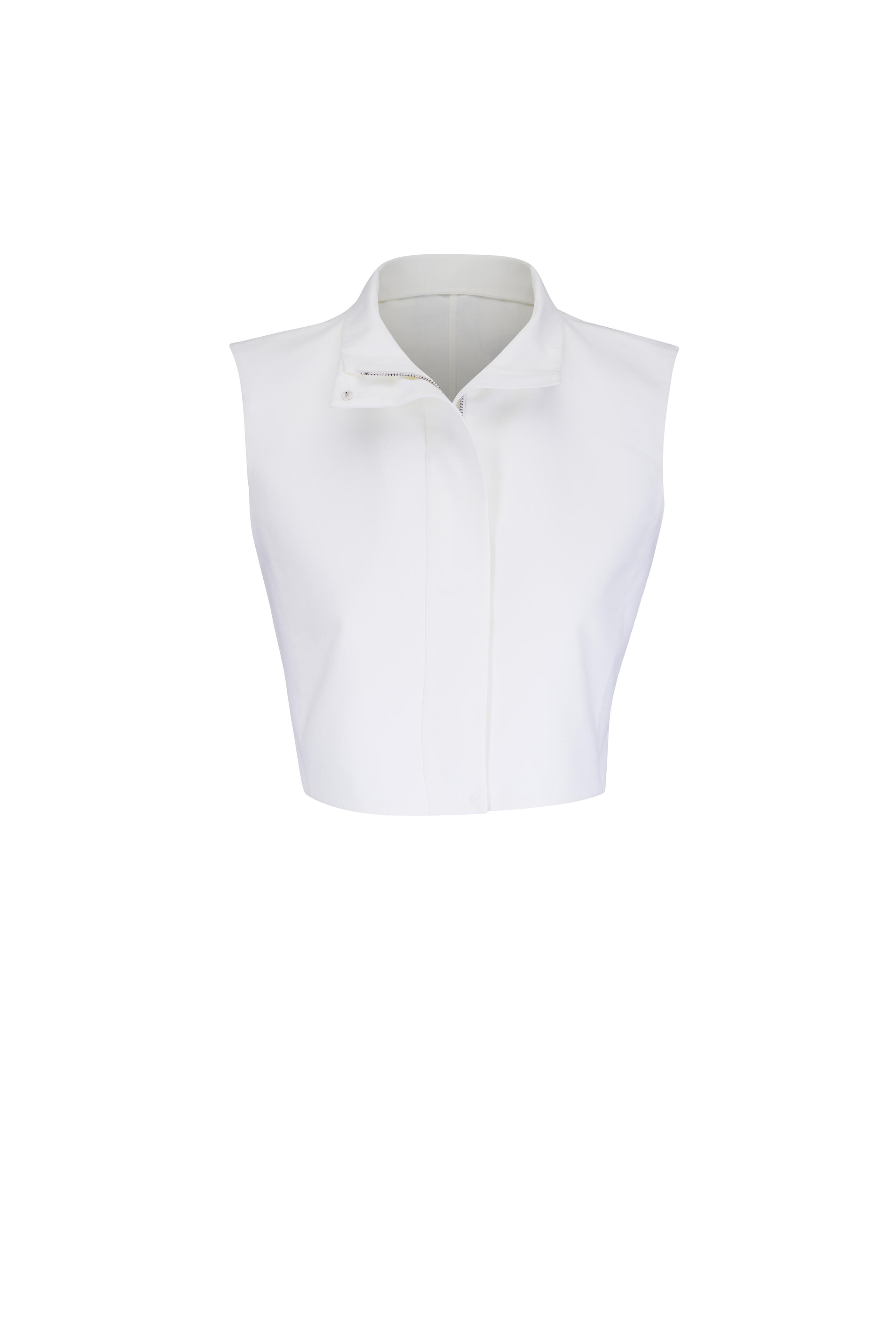 Akris - Hester Ecru Short Vest