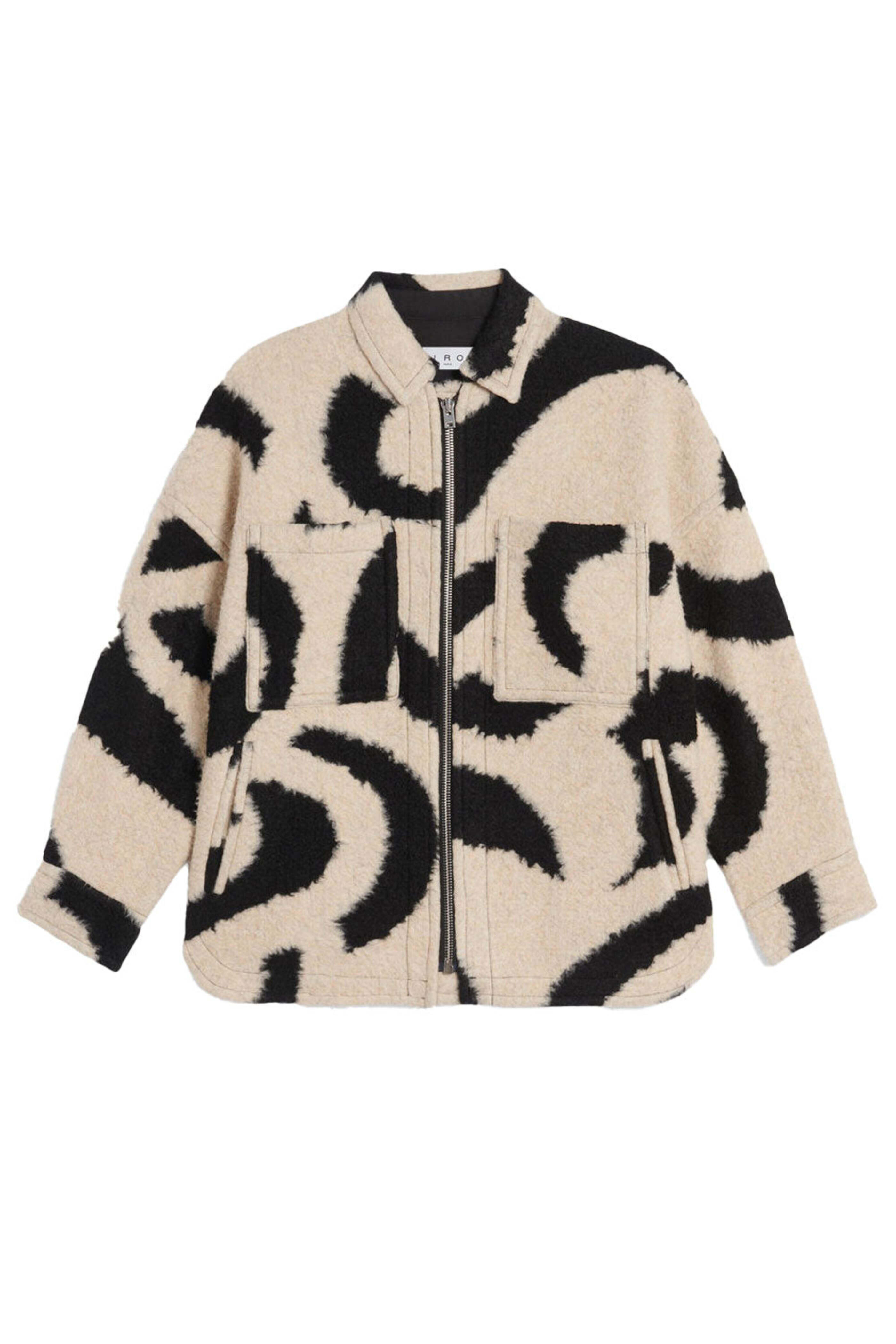 IRO - Black and White Mofu Jacket