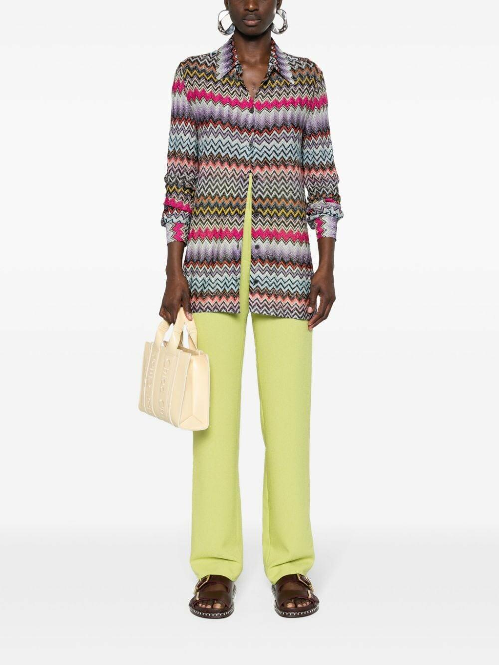 Missoni - Mulitcolor Cheveron Button Down Blouse