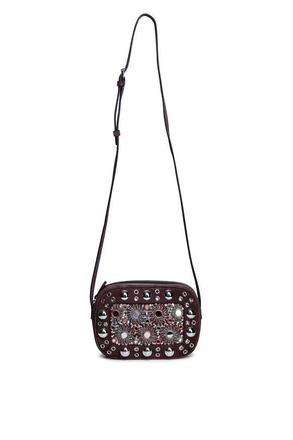 【関税&送料込】Valentino Garavani Small Nellcate Crossbody Valentino Garavani Nellcote Small Fringe Studded Leather
