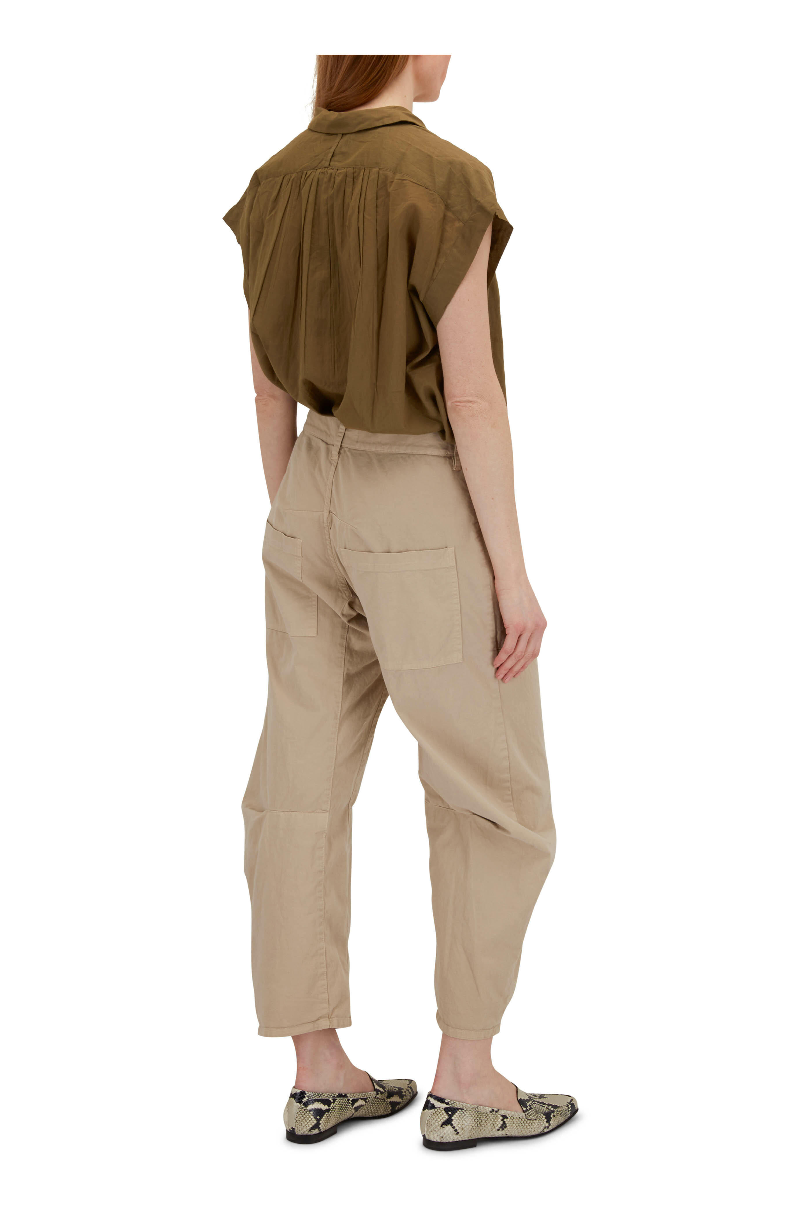 Luxe-Cotton Sarouel Cropped Pants – PRY