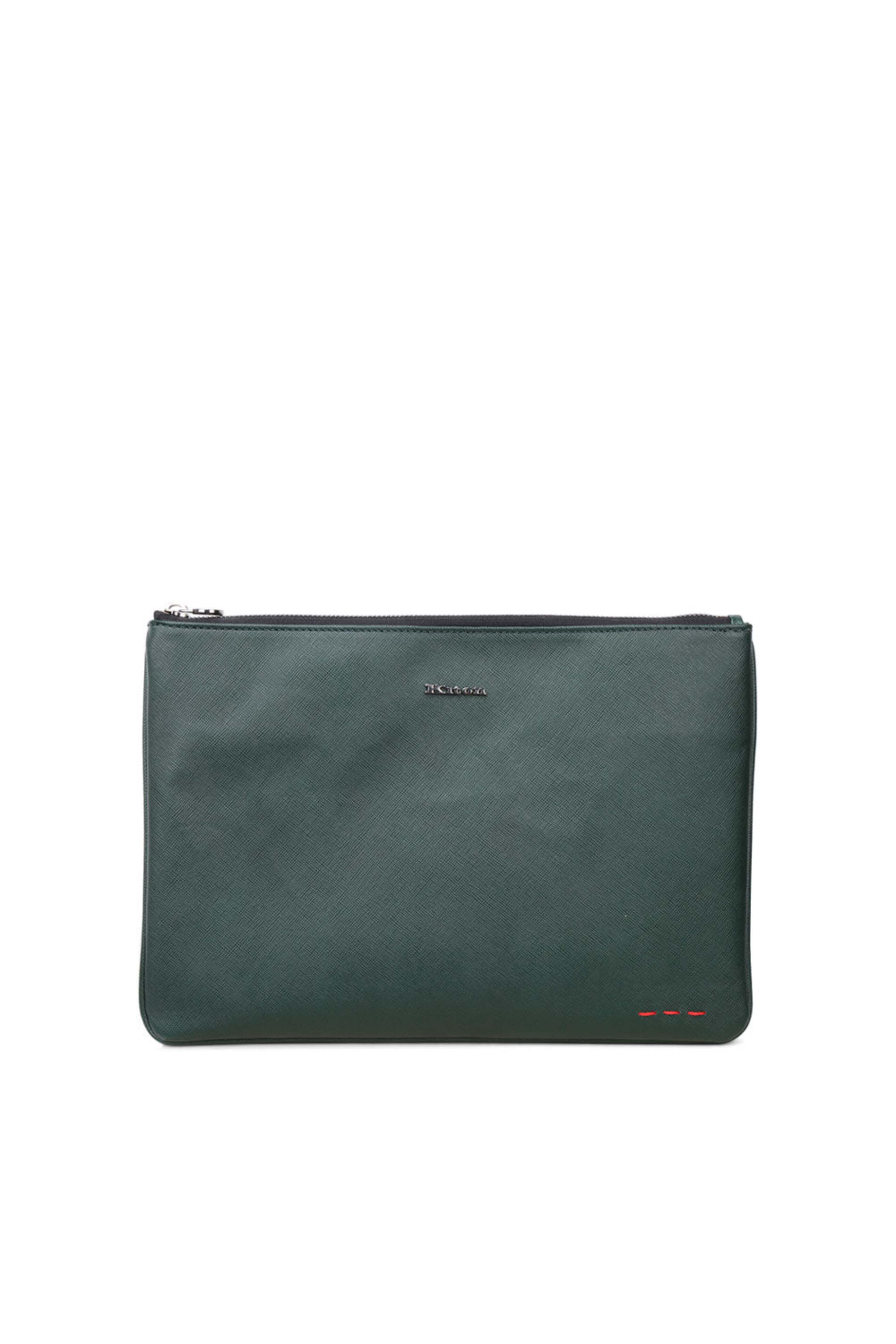 Kiton - Forest Saffiano Leather Accessories Case