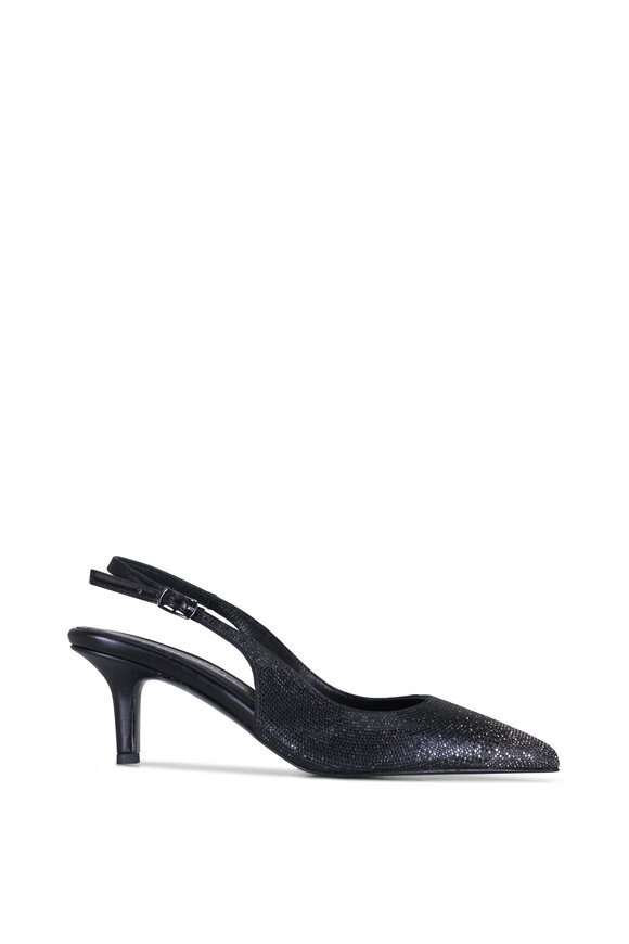 Ron White Haisley Black Onyx Crystal Slingback, 60mm - view 6