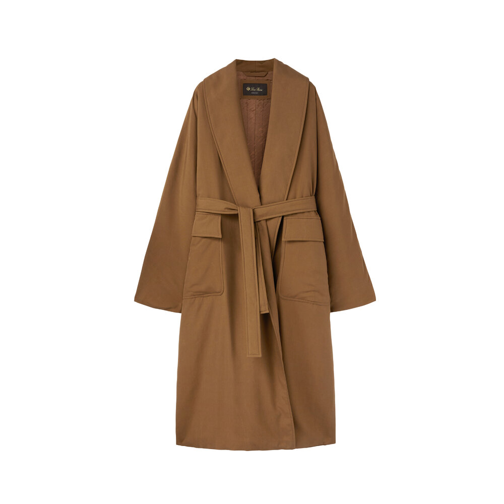 コート LORO PIANA Dwight Coat Sb Japon Silk Wr LORO PIANA Dwight belted silk coat | NET-A-PORTER