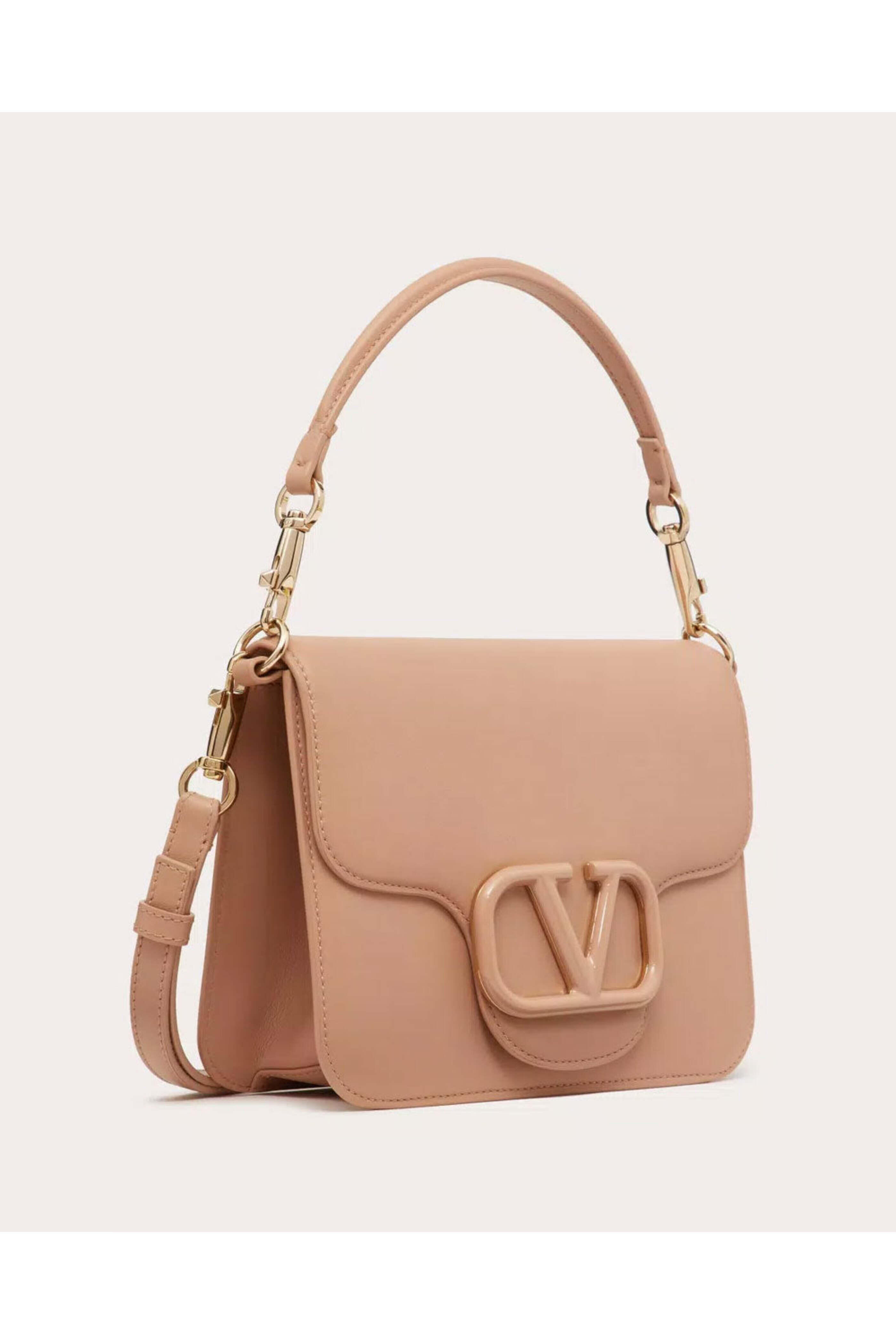 VALENTINO GARAVANI Rose Cannellバッグ【関税送料込】 Valentino Rose Cannelle Leather V-Ring Shoulder Bag