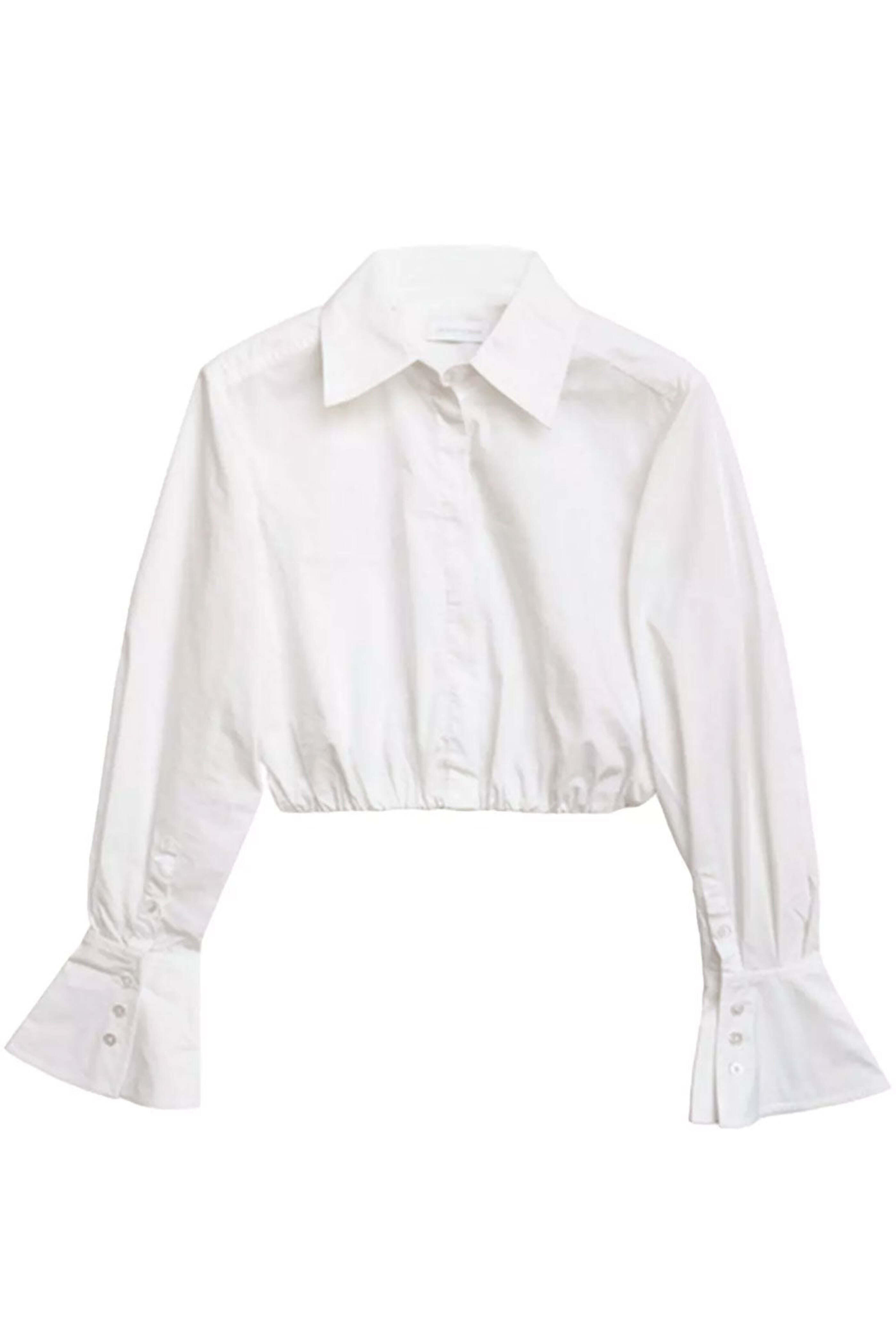 Simkhai - White Cotton Poplin Button Up Blythe Shirt