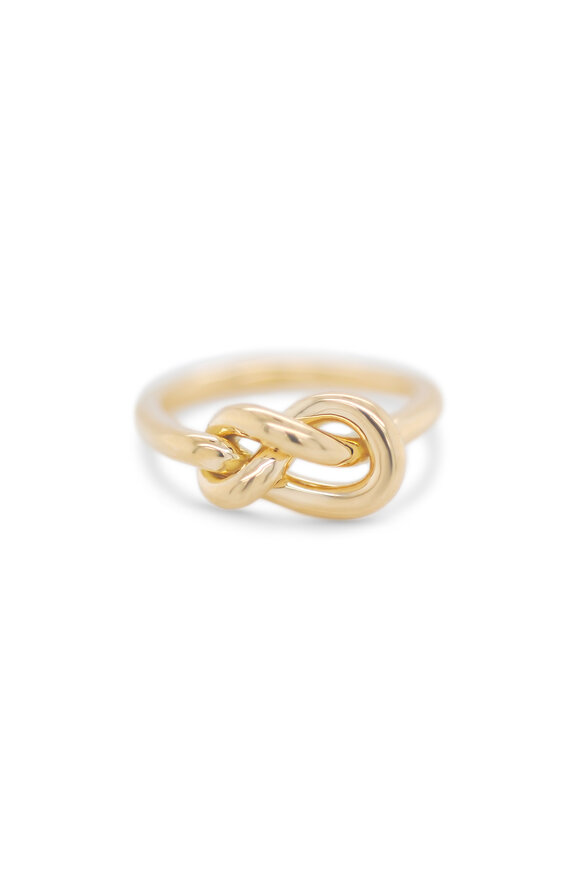 Kali Zoe 18k Yellow Gold Medium Love Knot Ring - view 1
