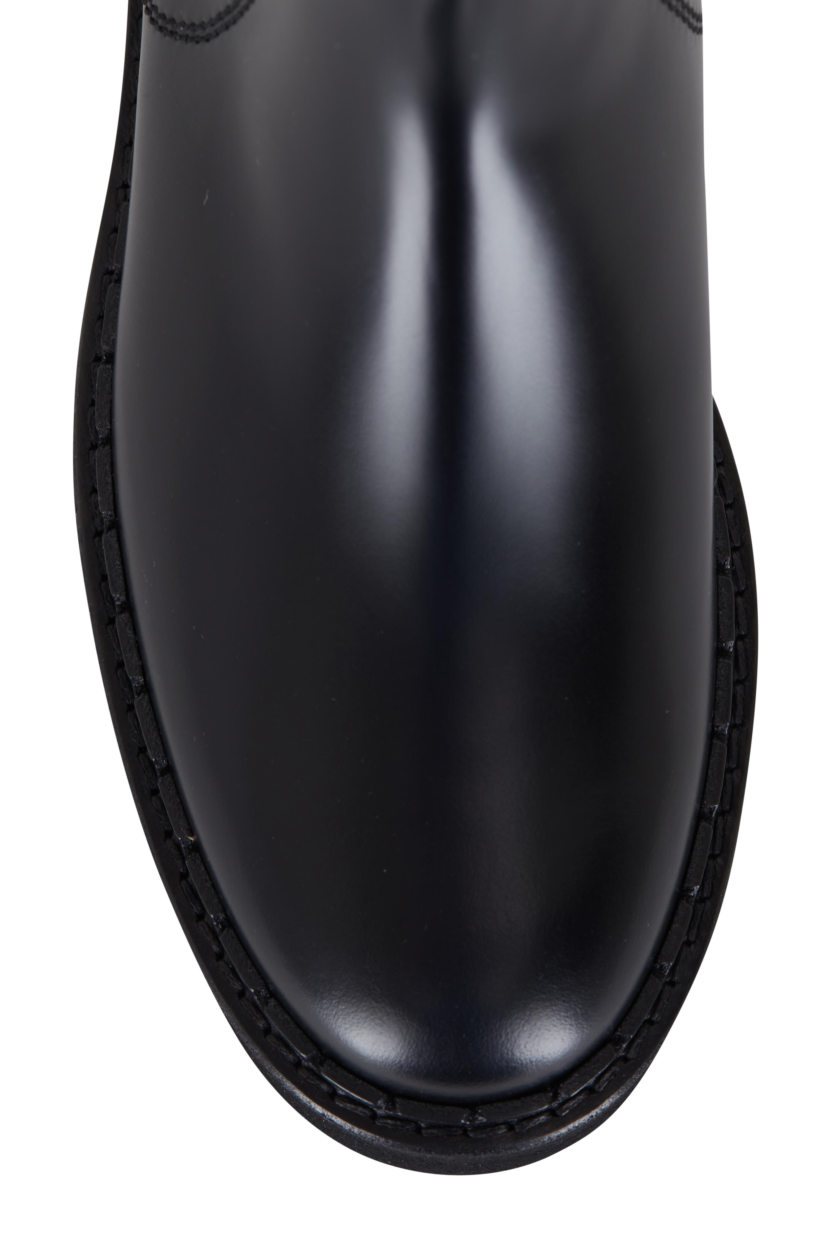 Tod's - Black Leather Pull-On Boot, 45mm