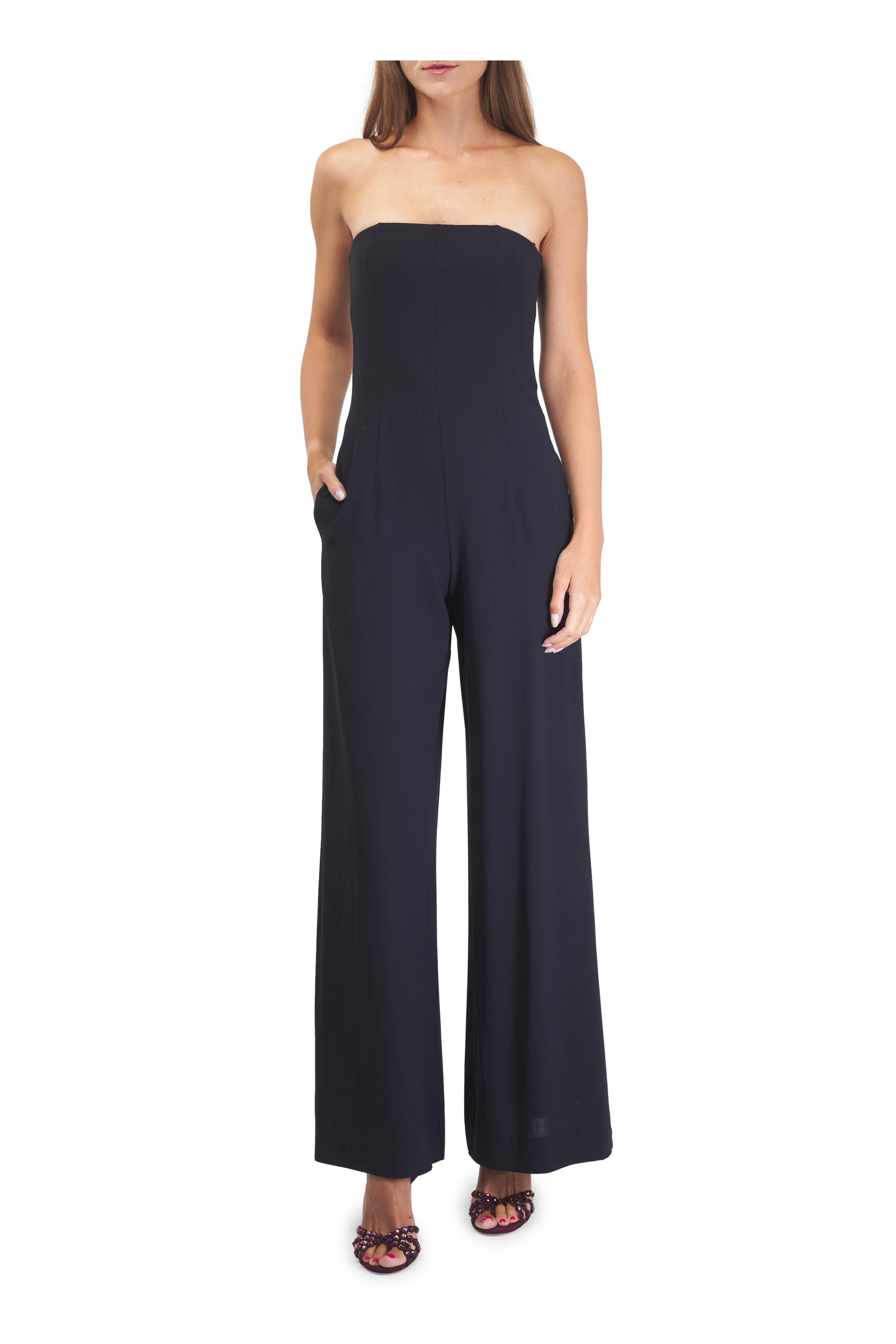 TWP - Jade Strapless Midnight Wool Jumpsuit | Mitchell Stores