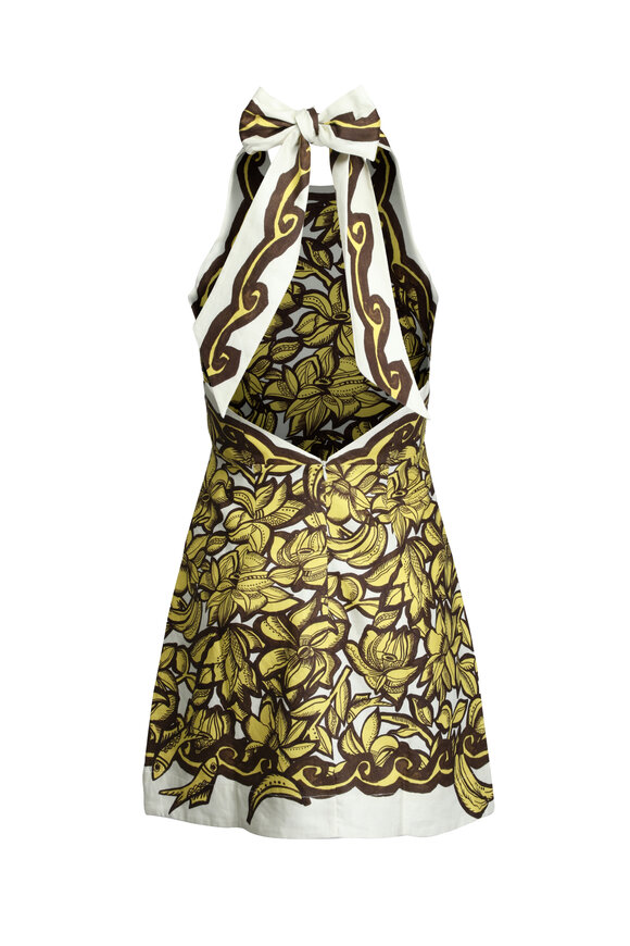 Alémais Mona Yellow Floral Mini Dress - view 2
