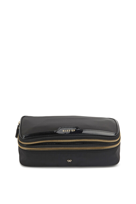 Anya Hindmarch - Make-Up II Black Nylon Cosmetics Bag