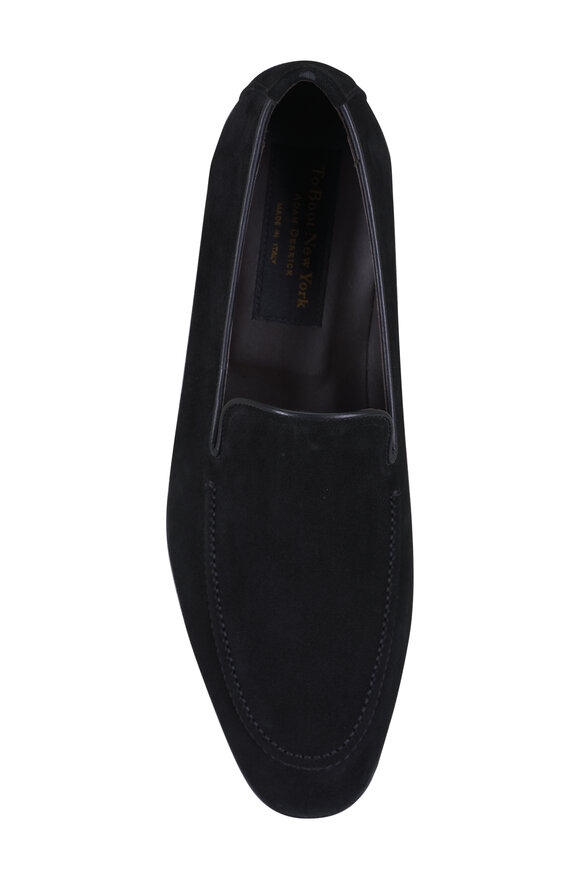 To Boot New York Beamon Black Suede Loafer - view 3