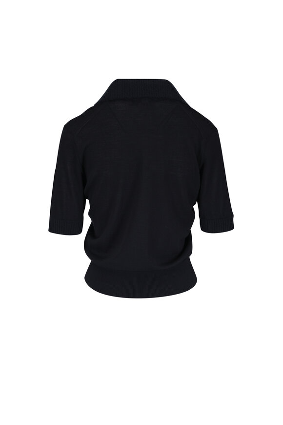 Dorothee Schumacher Merino Romance Black Wool Polo - view 3