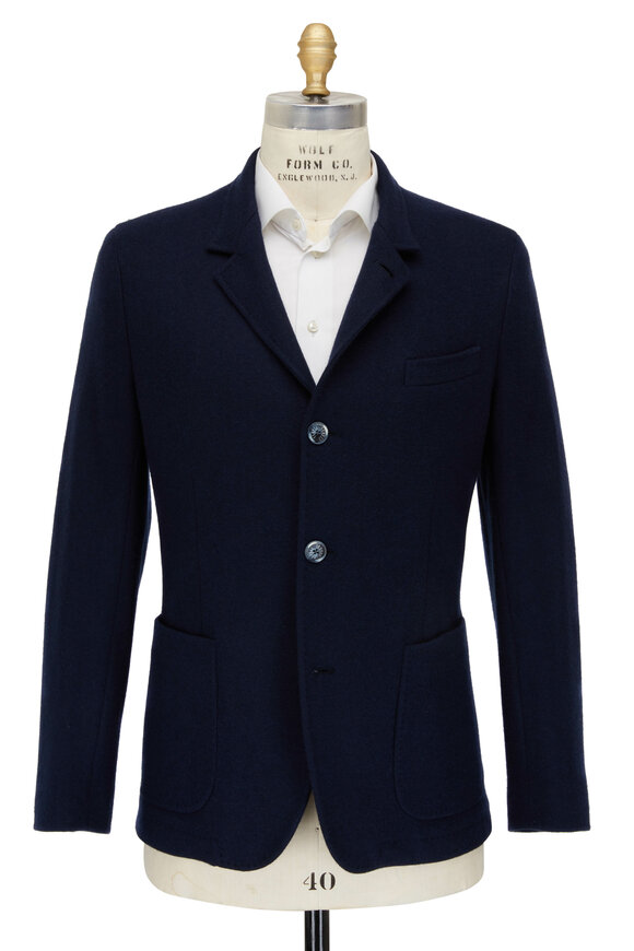 Fedeli Navy Cashmere Sportcoat - view 2