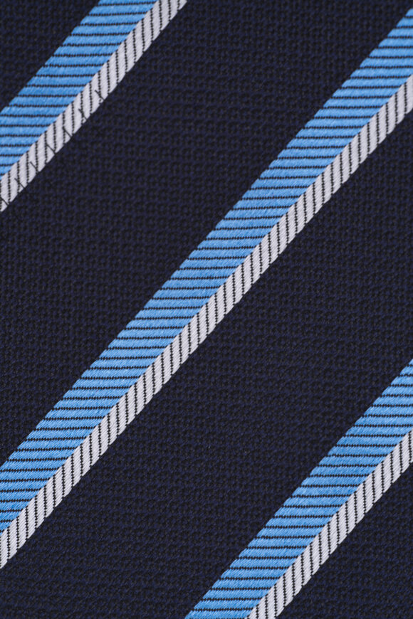 Zegna - Navy Stripe Tie