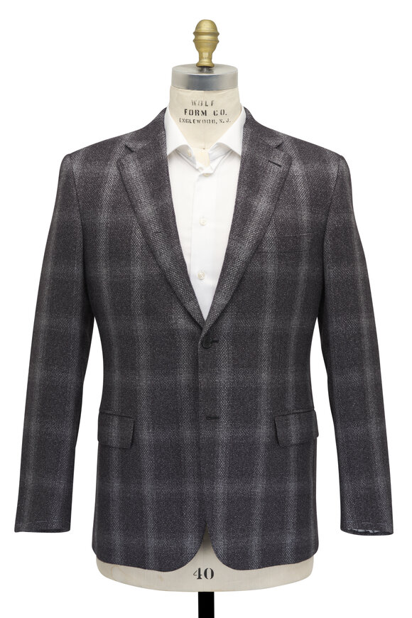 Brioni - Charcoal Gray Silk & Cashmere Sportcoat