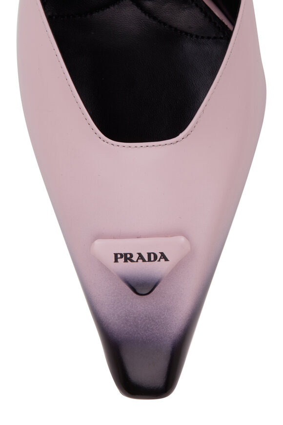 Prada - Alabaster Degrade Leather Pump, 95mm